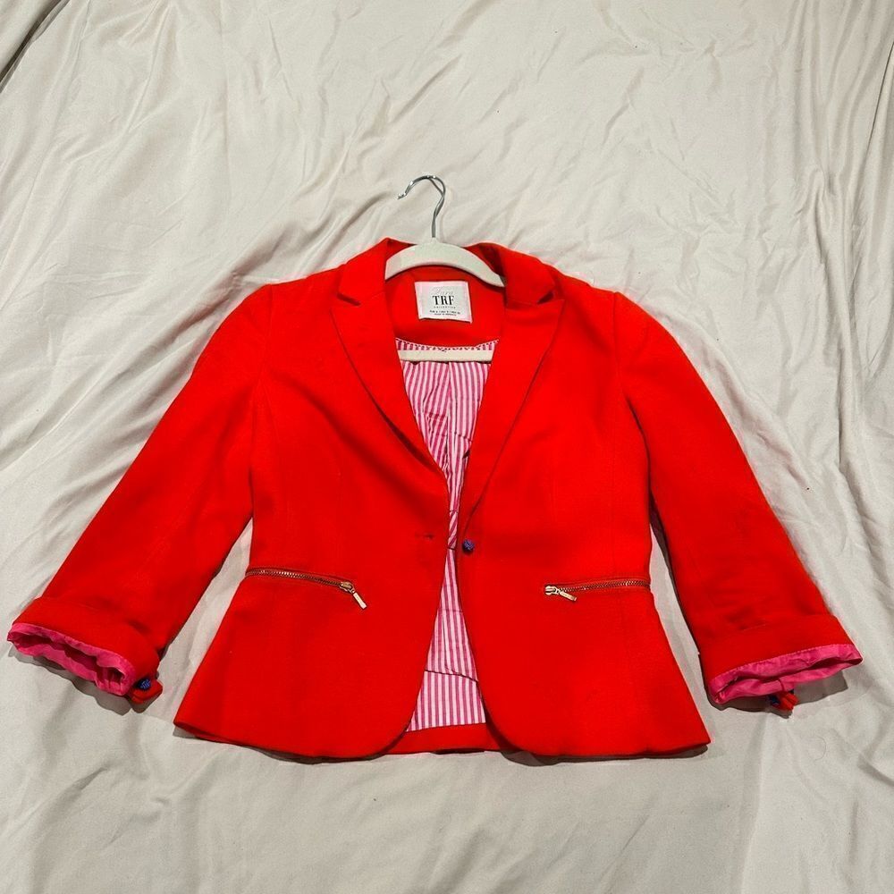 Blood orange women’s blazer jacket size S Zara